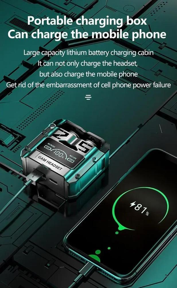 gaming earbuds black abs bluetooth 5.0 gaming earbuds black abs bluetooth 5.0
